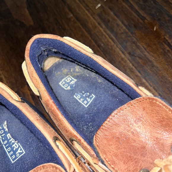 Sperry TopSider Cormorant STS94869 Brown Blue Slip-On Duck Boots Women's Size 7 - Picture 4 of 11